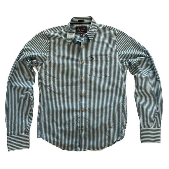 Vintage Abercrombie And Fitch Made In Hong Kong Pre-1997 Button Up Medium - Picture 6 of 11